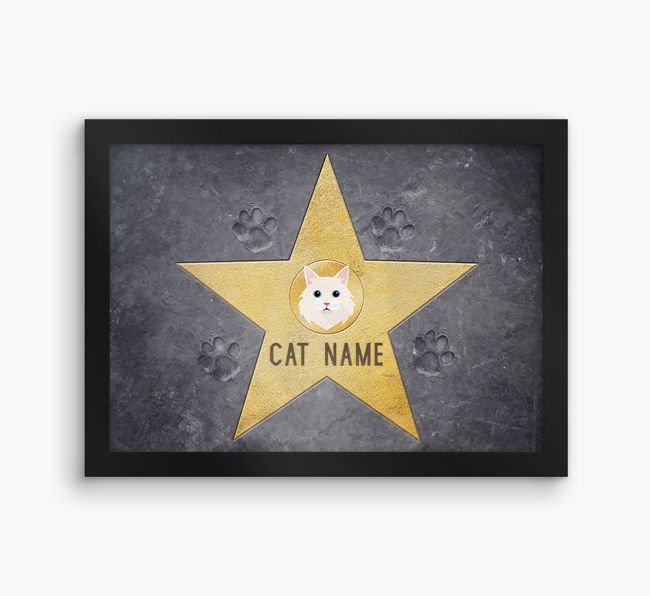 Star of Fame: Personalised {breedCommonName} Framed Print